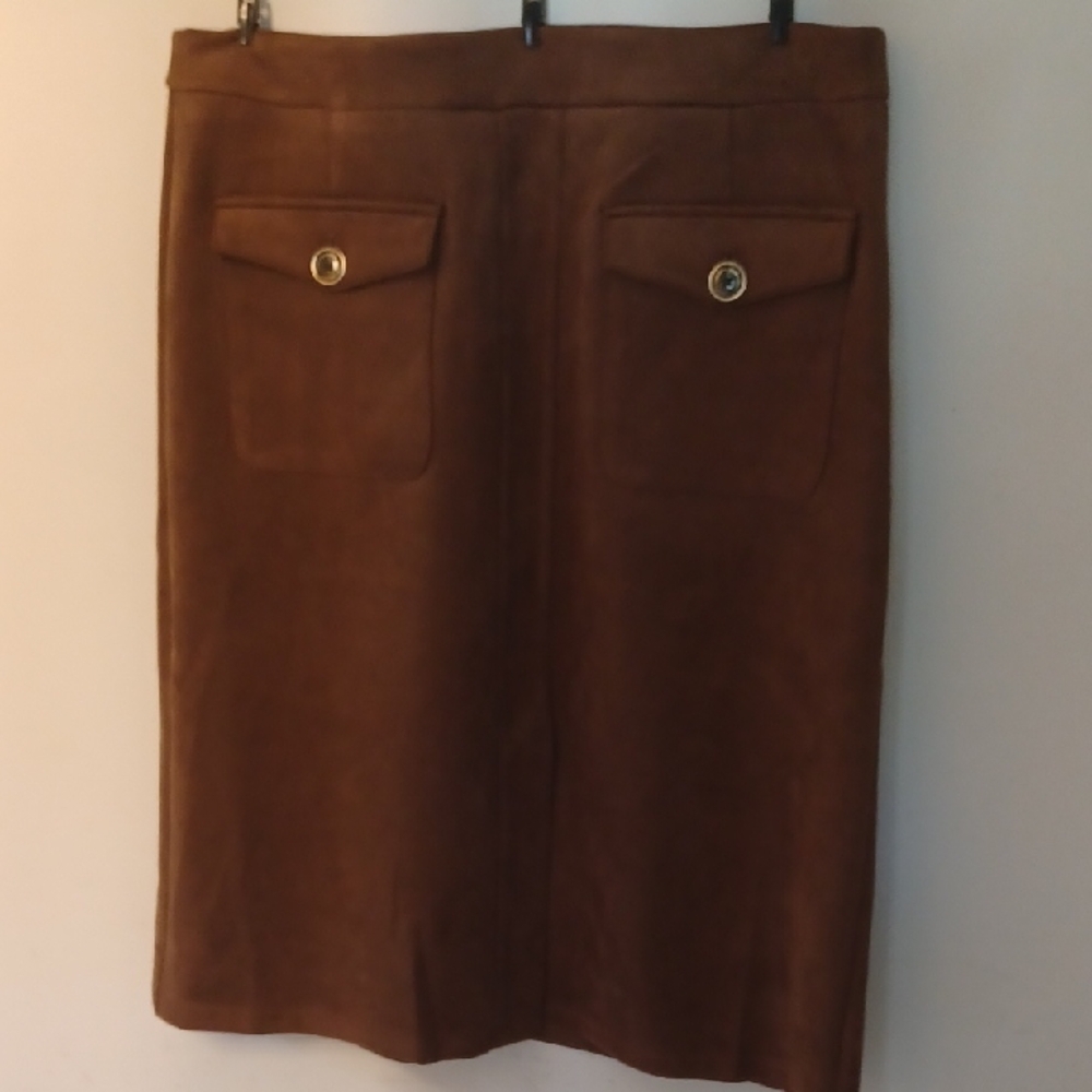 Marc New York Rich Brown 'Tobacco' Pencil Skirt, XL